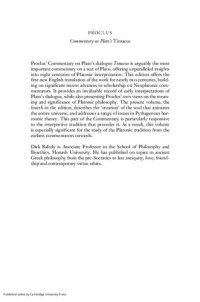 cover of the book Proclus: Commentary on Plato's Timaeus, Part 2, Proclus on the World Soul: Commentary on Plato's Timaeus: Volume 4, Book 3, Part 2, Proclus on the World Soul