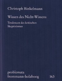 cover of the book Wissen des Nicht-Wissens. Tendenzen des kritischen Skeptizismus