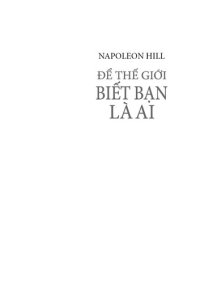 cover of the book Để Thế Giới Biết Bạn Là Ai