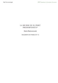 cover of the book La mujer en el Perú prehispánico