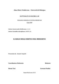 cover of the book Il rogo degli eretici nel Medioevo