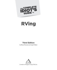 cover of the book The Complete Idiot's Guide to RVing