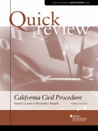 cover of the book Quick Review of California Civil Procedure