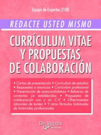 cover of the book Redacte usted mismo currículum vitae y propuestas de colaboración