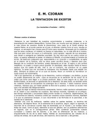 cover of the book La tentaciôn de existir