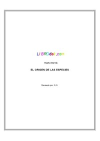 cover of the book El origen de las especies