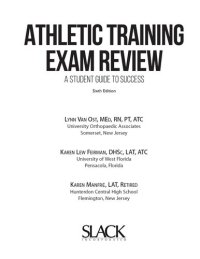 cover of the book Athletic Training Exam Review: A Student Guide to Success