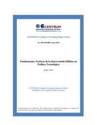 cover of the book Fundamentos Teóricos de la Intervención Pública en Política Tecnológica