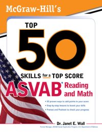 cover of the book McGraw-Hill's Top 50 Skills For A Top Score: ASVAB Reading and Math with CD-ROM