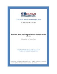 cover of the book Regulatory Design and Technical Efficiency: Public Transport in France