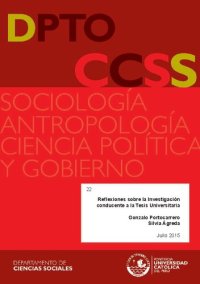 cover of the book Reflexiones sobre la Investigación conducente a la Tesis Universitaria