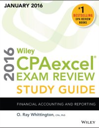 cover of the book Wiley Cpaexcel Exam Review 2016 Study Guide January: Financial Accounting and Reporting