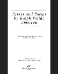 cover of the book Essays and Poems by Ralph Waldo Emerson