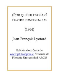 cover of the book Por que filosofar