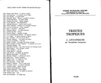 cover of the book Tristes tropiques