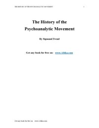 cover of the book The History of Psychoanalytic Movement