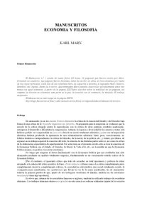 cover of the book Manuscritos de economia y filosofia