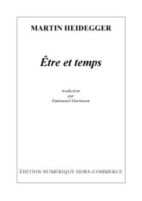 cover of the book Être et temps