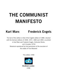 cover of the book The Communist Manifesto 