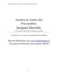 cover of the book Estados del psicoanalisis