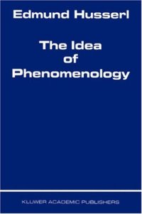 cover of the book The Idea of Phenomenology