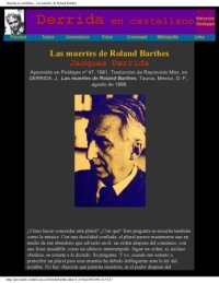 cover of the book Las muertes de Roland Barthes