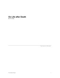 cover of the book On Life After Death