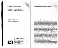 cover of the book Mito y significado / Myth and Meaning 