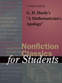 cover of the book A Study Guide for G. H. Hardy's "A Mathematician's Apology"