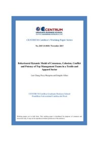 cover of the book Behavioural Dynamic Model of Consensus, Cohesion, Conflict and Potency of Top Management Teams in a Textile and Apparel Sector