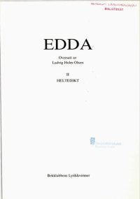 cover of the book Edda 2 : Heltedikt