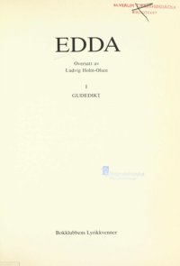 cover of the book Edda 1 : Gudedikt