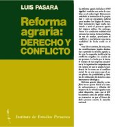 cover of the book Reforma agraria: derecho y conflicto