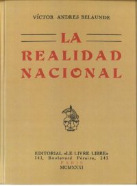 cover of the book La realidad nacional