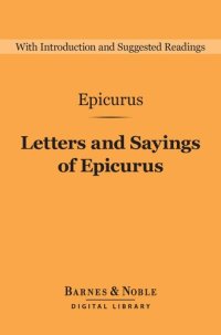 cover of the book Letters and Sayings of Epicurus