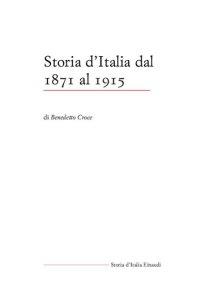 cover of the book Storia d’Italia dal 1871 al 1915