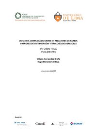 cover of the book VIOLENCIA CONTRA LAS MUJERES EN RELACIONES DE PAREJA: PATRONES DE VICTIMIZACIÓN Y TIPOLOGÍA DE AGRESORES INFORME FINAL