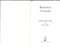 cover of the book Kinnock: The Biography