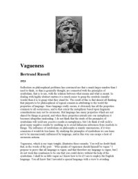 cover of the book Vagueness