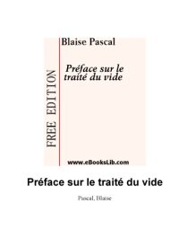 cover of the book Preface sur le traite du vide