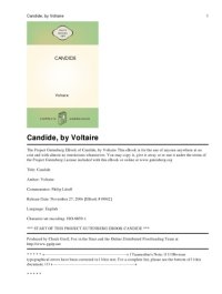 cover of the book Candide