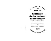 cover of the book Critique de la raison dialectique, tome 1 : Théorie des ensembles pratiques