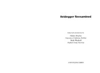 cover of the book Heidegger Reexamined