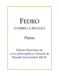 cover of the book Fedro o Sobre la belleza