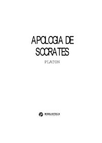 cover of the book Apología de Sócrates