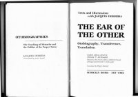 cover of the book Ear of the Other