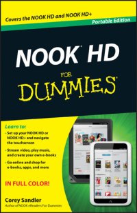 cover of the book Nook HD for Dummies, Portable Edition