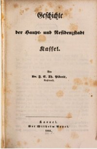 cover of the book Geschichte der Haupt- und Residenzstadt Kassel