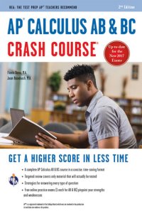 cover of the book AP® Calculus AB & BC Crash Course Book + Online