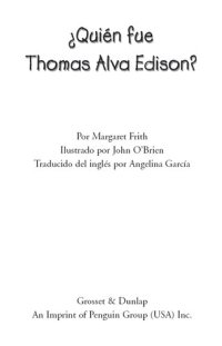 cover of the book ¿Quien fue Thomas Alva Edison?